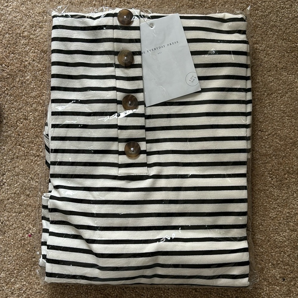 Lou Lou & Company Black and White Striped Dress